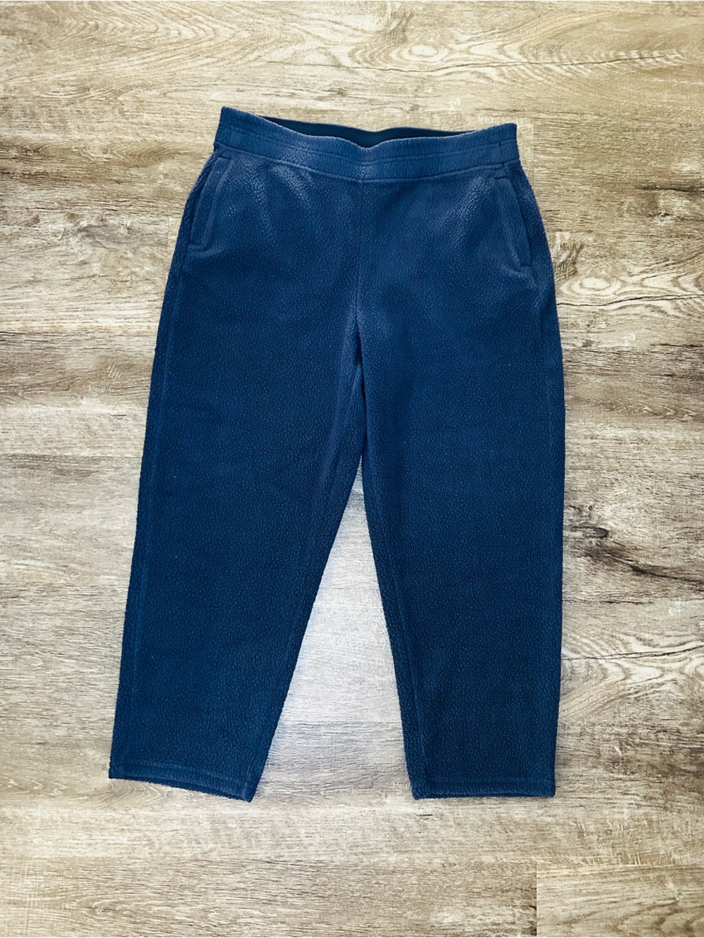 Patagonia Women’s Shearling Fleece Crop Pants Blue Size L 22010 Recycled Polyest